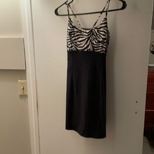 Cute short zebra dress size large by Mirrors